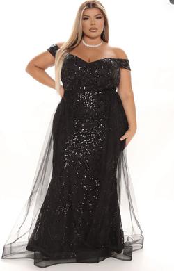 Black Size 18 Train Dress on Queenly