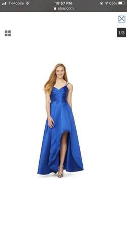 My michelle Blue Size 0 Backless Spaghetti Strap Pageant Ball gown on Queenly