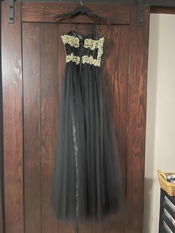 Ba Nites Black Size 0 Floor Length $300 Ball gown on Queenly