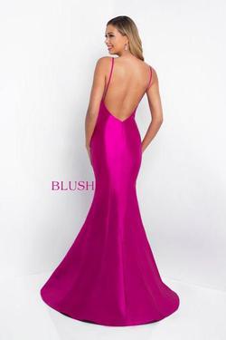 Style C1050 Blush Prom Red Size 6 Floor Length Black Tie Mermaid Dress on Queenly