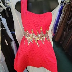 Style 7187 Mac Duggal Pink Size 4 Embroidery Summer Euphoria Cocktail Dress on Queenly