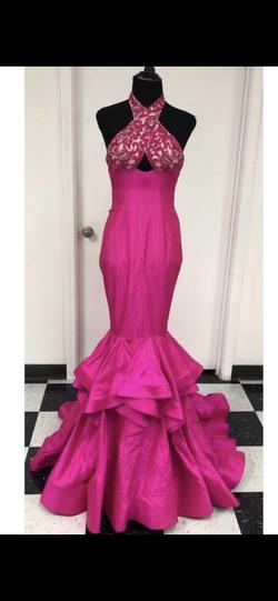 Sherri Hill Pink Size 4 Cut Out Beaded Top Mermaid Dress on Queenly