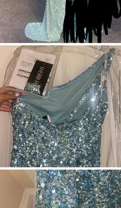 Sherri Hill Blue Size 0 Jewelled Cut Out Euphoria Side slit Dress on Queenly
