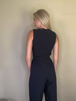 Mac Duggal Black Size 6 Interview Jumpsuit Dress on Queenly
