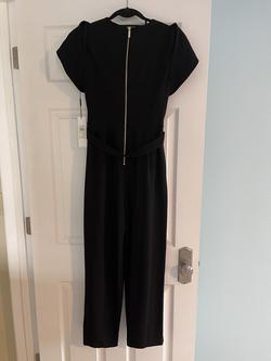 Calvin Klein Black Size 4 Holiday High Neck Jumpsuit Dress on Queenly