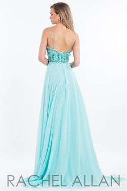 Style 2118 Rachel Allan Green Size 16 Tall Height Prom A-line Dress on Queenly