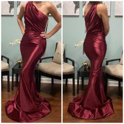Portia & Scarlett Red Size 2 Bridesmaid Burgundy One Shoulder Prom Mermaid Dress on Queenly