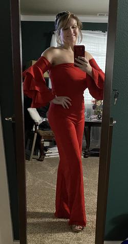 Red Size 10 Jumpsuit Dress on Queenly