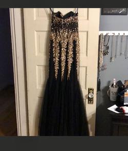 Jovani Black Size 10 Strapless Prom Mermaid Dress on Queenly