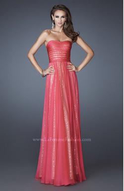 La Femme Red Size 4 Ball gown on Queenly