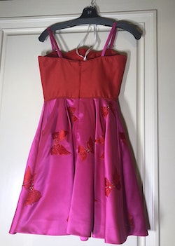 Sherri Hill Bright Red Size 0 Jewelled Spaghetti Strap Midi Summer A-line Dress on Queenly