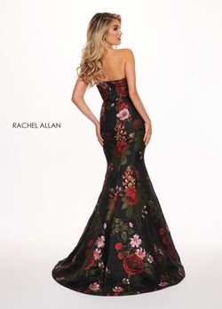 Style 6616 Rachel Allan Multicolor Size 16 Pageant Tall Height Strapless Prom Mermaid Dress on Queenly