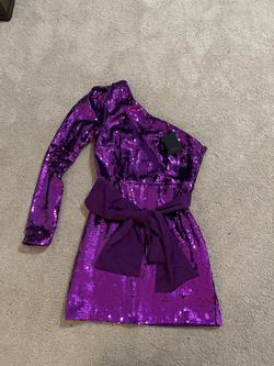NBD Purple Size 6 Midi Euphoria Cocktail Dress on Queenly