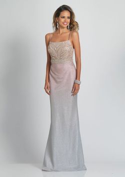 Style A8947 Dave and Johnny Gold Size 4 Prom Ombre Tall Height Straight Dress on Queenly