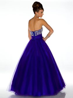 Style 81734 Mac Duggal Purple Size 14 Floor Length Sweetheart Ball gown on Queenly