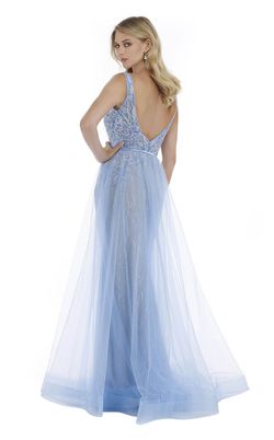 Style 16040 Morrell Maxie Blue Size 14 Floor Length A-line Dress on Queenly