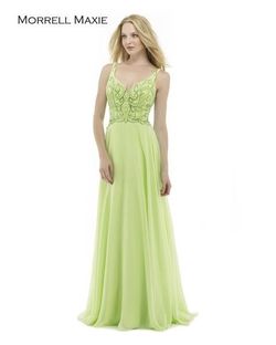 Style 15157 Morrell Maxie Light Green Size 14 Floor Length A-line Dress on Queenly