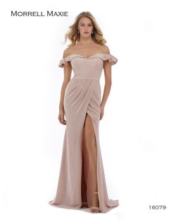 Style 10396 Morrell Maxie Pink Size 10 Sorority Formal Black Tie Bridesmaid Side slit Dress on Queenly