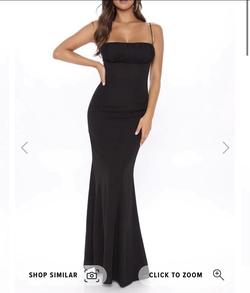 Fashion Nova Black Size 2 Floor Length Short Height Mermaid Dress on Queenly