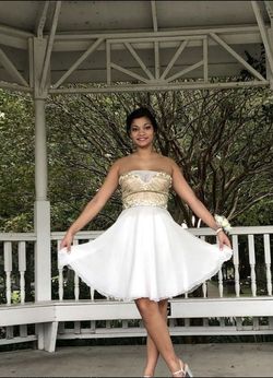 Sherri Hill Multicolor Size 10 Homecoming Beaded Top Cocktail Dress on Queenly