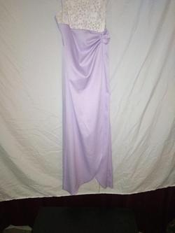 Erueka Purple Size 6 Wedding Guest White Beaded Top Prom Ball gown on Queenly