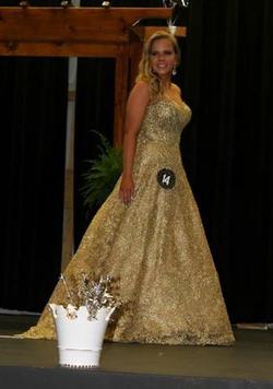 Sherri Hill Gold Size 6 Strapless Prom Ball gown on Queenly