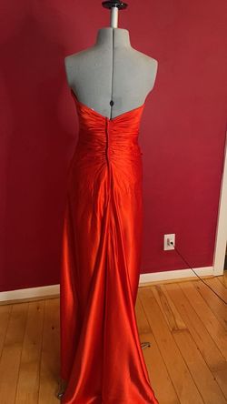Tiny Bowls Le Gala Red Size 0 Strapless Prom A-line Dress on Queenly