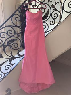 Sherri Hill Pink Size 2 Floor Length Corset Strapless Mermaid Dress on Queenly