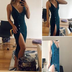 Urban Outfitters Green Size 0 Euphoria Side slit Dress on Queenly