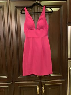 Sherri Hill Hot Pink Size 6 Appearance Summer Cocktail Dress on Queenly