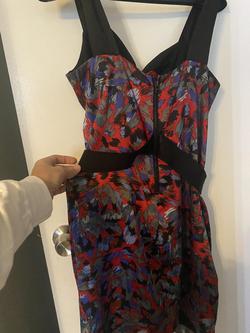 Bcbg Multicolor Size 8 Midi Cocktail Dress on Queenly