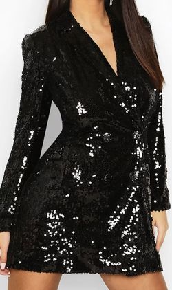 Mumu Black Size 00 Sequined 50 Off Holiday Euphoria Cocktail Dress on Queenly