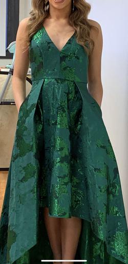 Badgley Mischka Green Size 0 $300 50 Off Tall Height Midi A-line Dress on Queenly