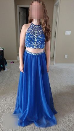 Blue Size 2 Ball gown on Queenly
