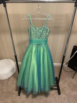 Tiffany Designs Multicolor Size 0 Girls Size Floor Length Ball gown on Queenly
