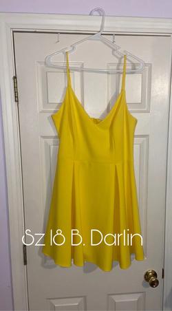 Yellow Size 18 Cocktail Dress on Queenly