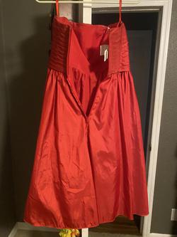 MoriLee Red Size 0 Strapless Ball gown on Queenly