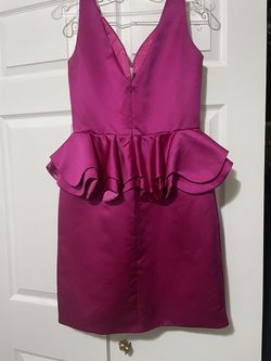 Ashley Lauren Pink Size 8 Plunge Appearance Interview A-line Dress on Queenly