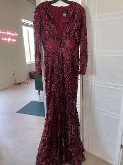 Johnathan Kayne Red Size 14 Tall Height Train Prom Straight Dress on Queenly