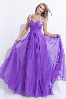 Style 2741 Rachel Allan Purple Size 10 Floor Length Violet A-line Dress on Queenly