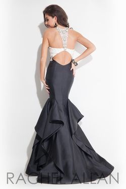 Style 7068RA Rachel Allan Black Size 12 Tall Height Mermaid Dress on Queenly
