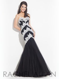 Style 6983 Rachel Allan Multicolor Size 14 Floor Length Prom Mermaid Dress on Queenly