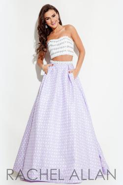 Style 7121RA Rachel Allan Purple Size 4 Tall Height Pockets Prom A-line Dress on Queenly