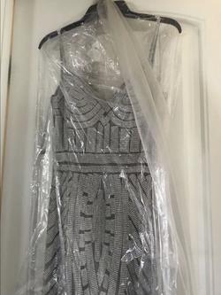 Mermaid Dress Silver Size 4 Prom Mermaid Dress on Queenly