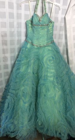 MoriLee Multicolor Size 6 Jewelled Corset Quinceanera Floor Length Ball gown on Queenly