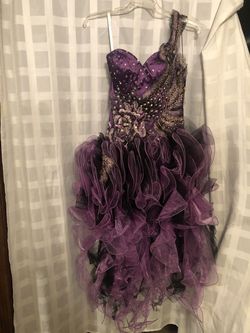 Panoply Purple Size 6 $300 Embroidery Mermaid Dress on Queenly