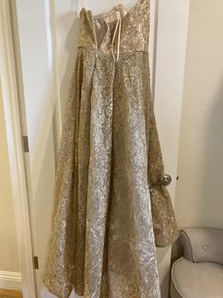 Gold Size 4 Ball gown on Queenly