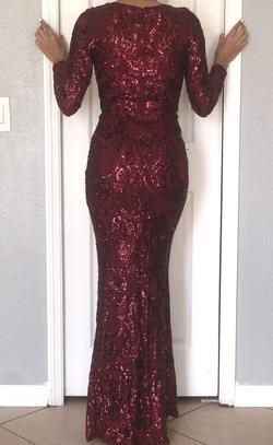 Camille La Vie Red Size 6 Burgundy Prom Mermaid Dress on Queenly
