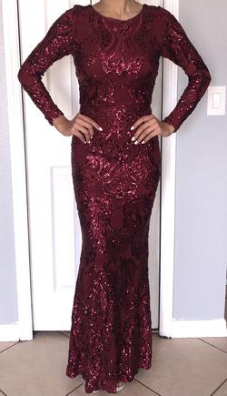 Camille La Vie Red Size 6 Burgundy Prom Mermaid Dress on Queenly