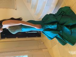 Sherri Hill Couture Green Size 6 Silk Prom Mermaid Dress on Queenly
